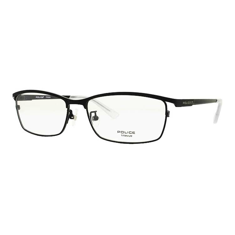 【国内正規品】ポリス POLICE メガネ フレーム 眼鏡 度付き 度なし 伊達 VPL756J 全4カラー 55サイズ ブロー型 UVカット 紫外線 ラッピング無料
