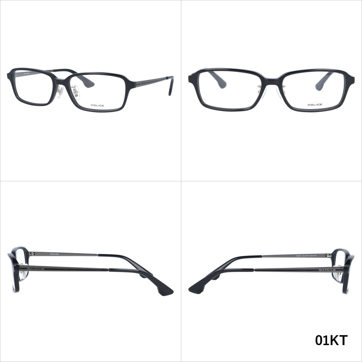 【訳あり】【国内正規品】ポリス メガネフレーム 伊達メガネ POLICE VPL848J 全3カラー 54サイズ スクエア ユニセックス メンズ レディース ラッピング無料