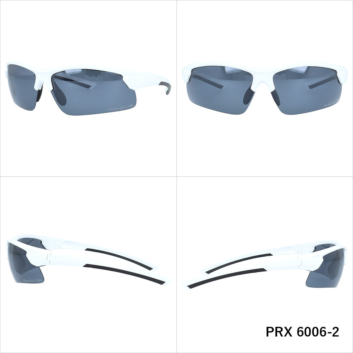 ポラレックス 偏光サングラス ミラーレンズ アジアンフィット POLAREX PRX6006 全2カラー 75サイズ スポーツ型 ポラライズド ユニセックス メンズ レディース