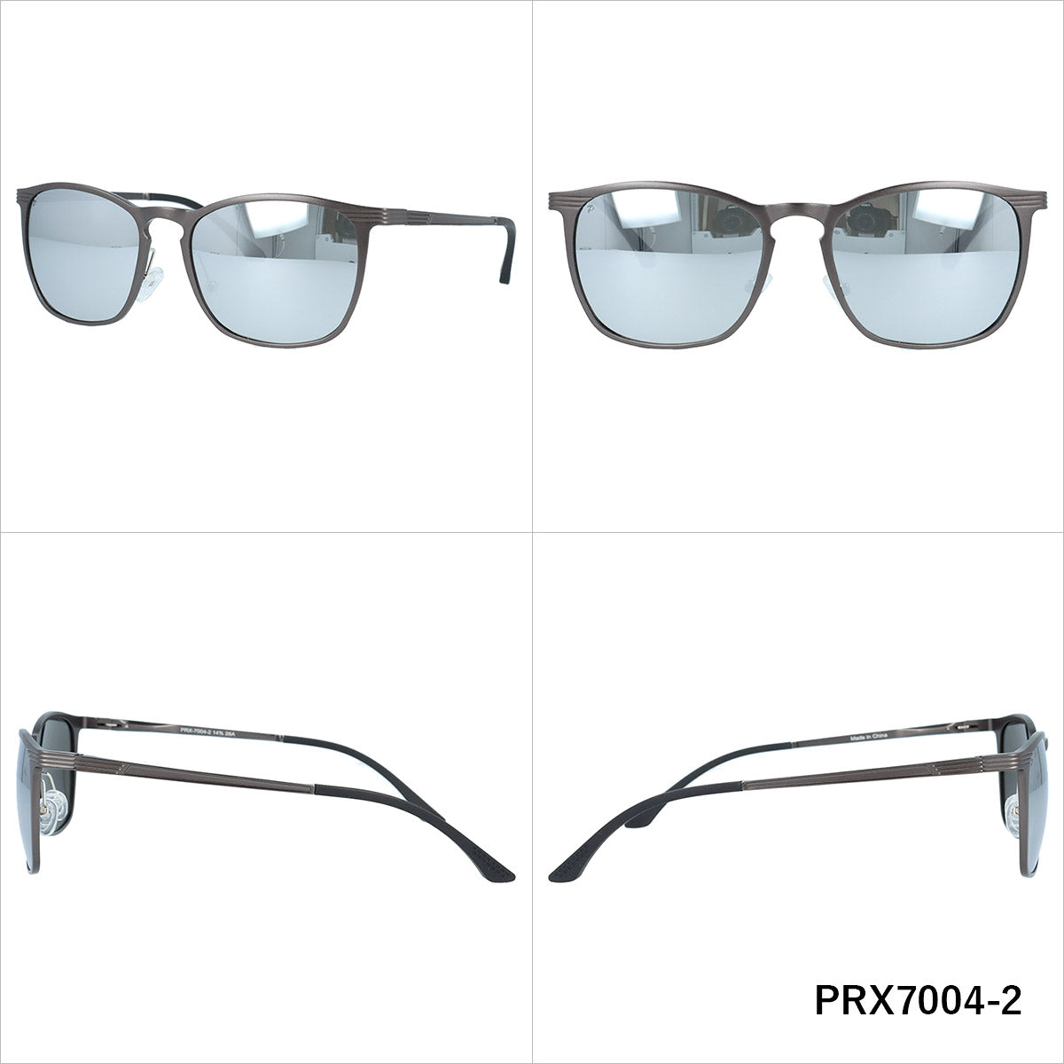 ポラレックス サングラス 偏光サングラス ミラーレンズ POLAREX PRX7004 54サイズ 全2カラー ウェリントン型 乱反射をカットしクリアな視界へ ユニセックス メンズ レディース