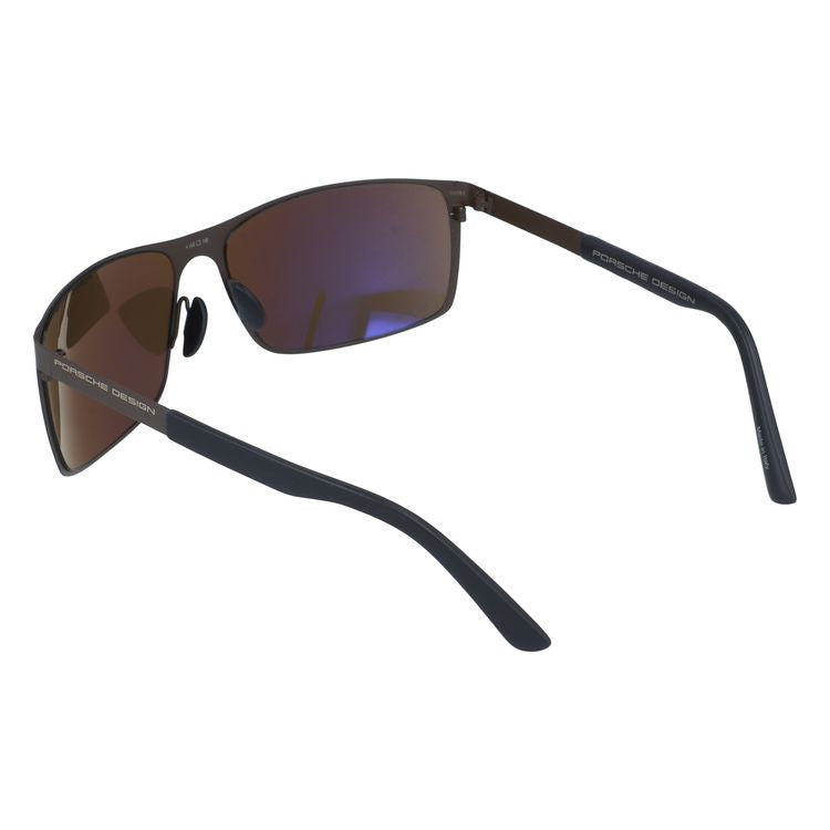 【訳あり・店頭展示品/付属品なし/外箱なし】 ポルシェデザイン サングラス ミラーレンズ PORSCHE DESIGN P8566 D 64サイズ スクエア型 アウトレット品 ユニセックス メンズ レディース