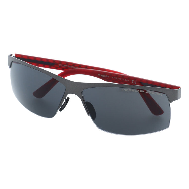 【訳あり】ポルシェデザイン サングラス PORSCHE DESIGN P8561 A V599 66サイズ スクエア型 アウトレット品 ユニセックス メンズ レディース