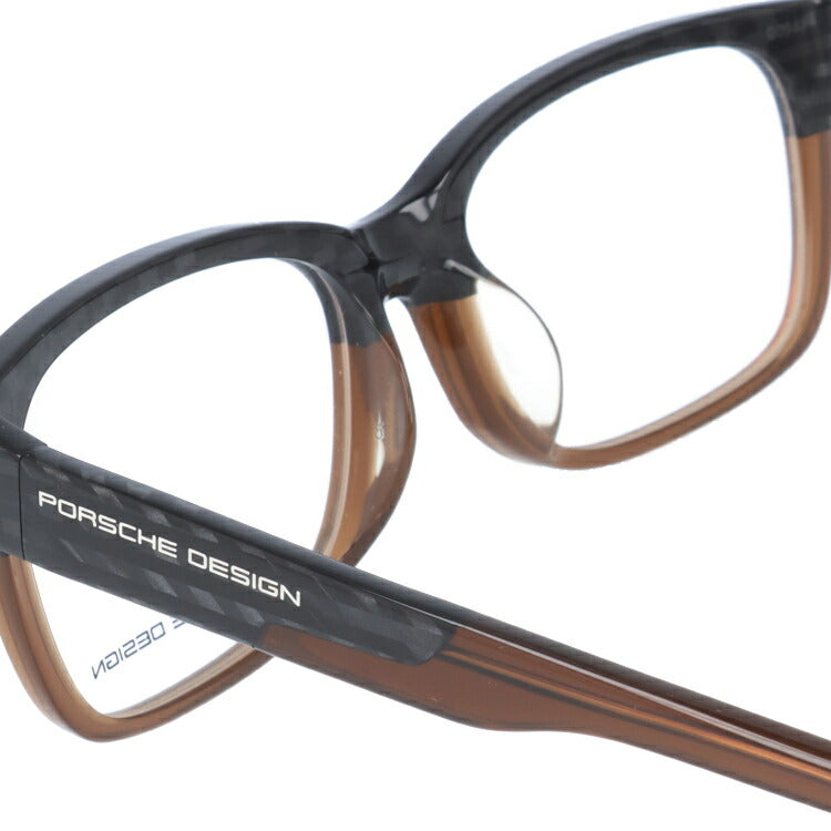 【国内正規品】メガネ 度付き 度なし 伊達メガネ 眼鏡 PORSCHE DESIGN ポルシェデザイン P8707-C-5416-140-0000-E92 54 ユニセックス メンズ レディース ウェリントン型 UVカット 紫外線 ラッピング無料