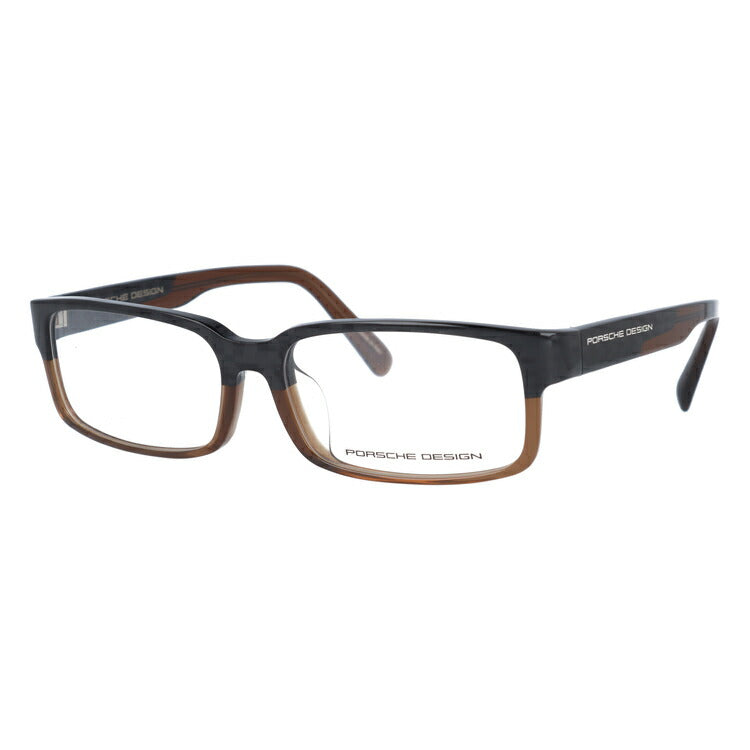 【国内正規品】メガネ 度付き 度なし 伊達メガネ 眼鏡 PORSCHE DESIGN ポルシェデザイン P8708-B-5515-140-0000-E92 55 ユニセックス メンズ レディース スクエア型 UVカット 紫外線 ラッピング無料