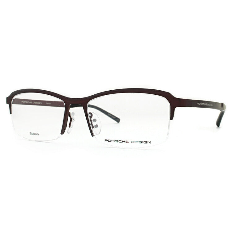【国内正規品】ポルシェデザイン 伊達メガネ 眼鏡 PORSCHE DESIGN P8723-D 55サイズ スクエア ラッピング無料