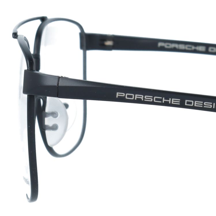 【国内正規品】ポルシェデザイン メガネフレーム 伊達メガネ PORSCHE DESIGN P8370 A 56サイズ スクエア型 ダブルブリッジ ユニセックス メンズ レディース