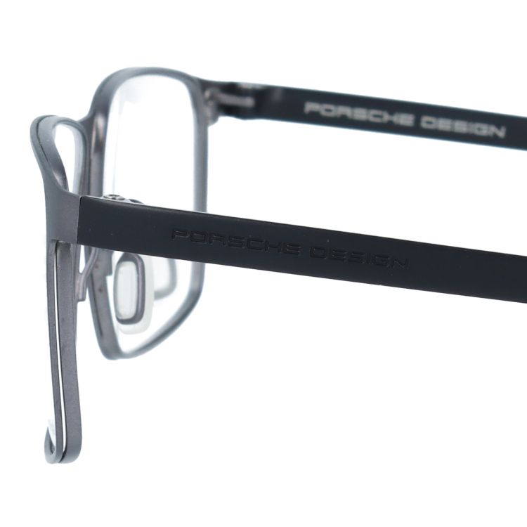 【国内正規品】ポルシェデザイン メガネフレーム 伊達メガネ PORSCHE DESIGN P8375 C 58サイズ スクエア型 ユニセックス メンズ レディース