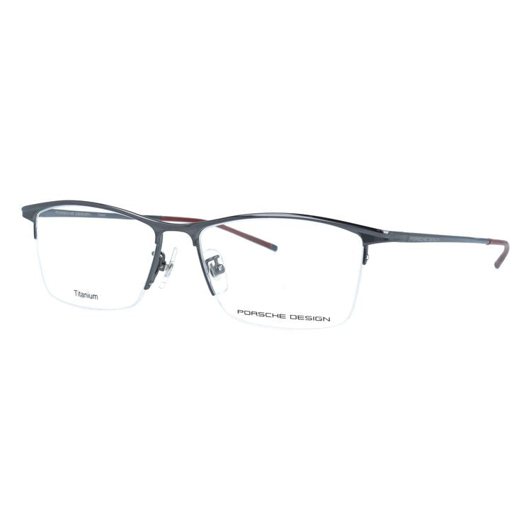 【国内正規品】ポルシェデザイン メガネフレーム 伊達メガネ PORSCHE DESIGN P8743 B 54サイズ スクエア型 ユニセックス メンズ レディース