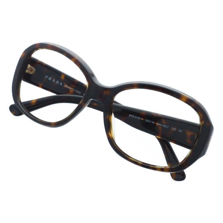 訳あり・フレームのみ プラダ サングラス アジアンフィット PRADA PR31NSA 2AU8C1 56サイズ ウェリントン型 アウトレット品 デミ べっ甲柄 ユニセックス メンズ レディース