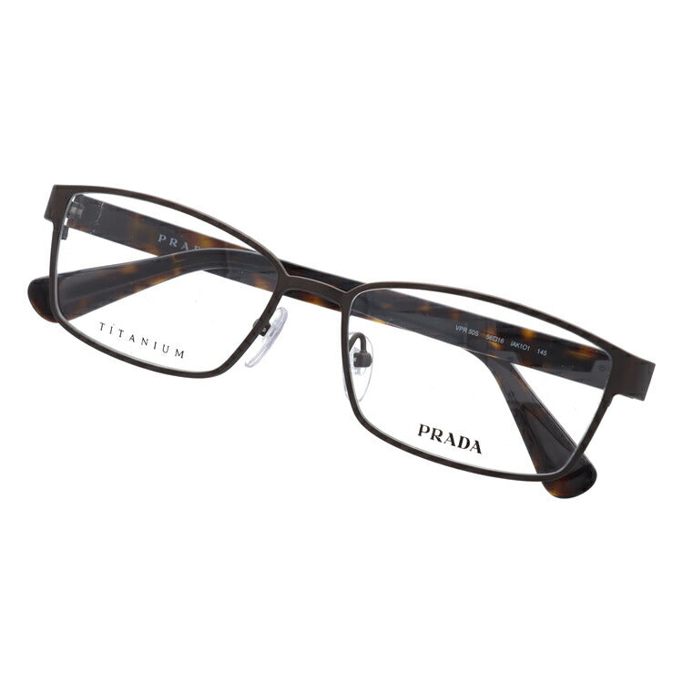 【訳あり・店頭展示品/外箱なし】【国内正規品】プラダ メガネ フレーム 眼鏡 PRADA PR50SV IAK1O1 56サイズ スクエア型 ブランド メンズ レディース アイウェア UVカット ギフト対応 ラッピング無料