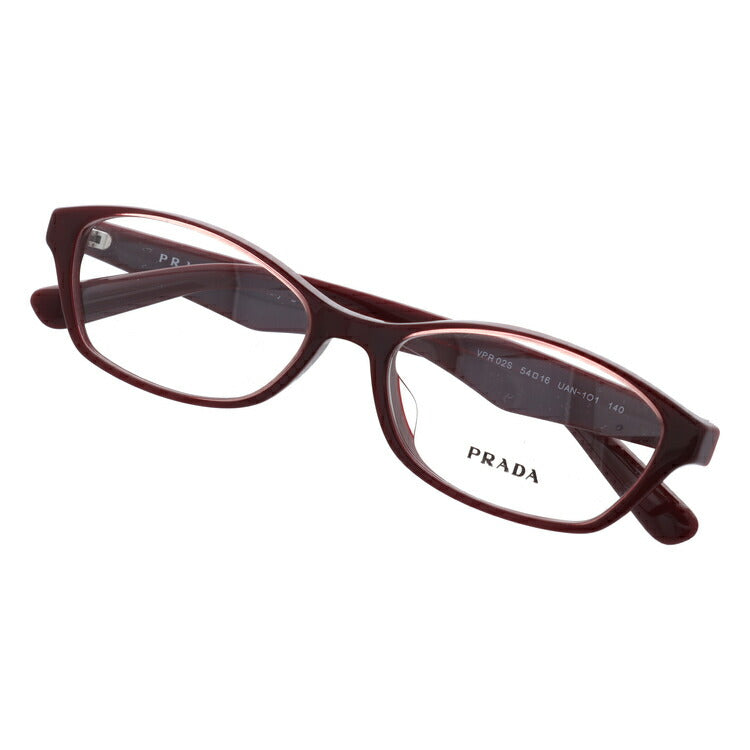 【訳あり・店頭展示品/外箱なし】【国内正規品】プラダ メガネ フレーム 眼鏡 PRADA PR02SV UAN1O1 54サイズ アジアンフィット スクエア型 ブランド メンズ レディース アイウェア UVカット ギフト対応 ラッピング無料