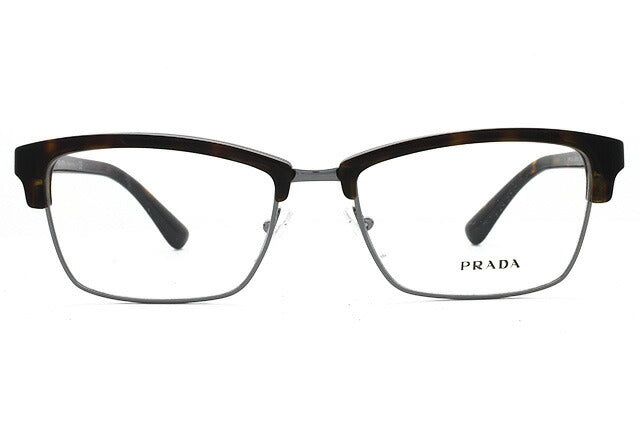 【訳あり】プラダ メガネ 度付き 度なし 伊達メガネ 眼鏡 PRADA PR20SV 2AU1O1 55サイズ スクエア型 メンズ レディース UVカット 紫外線 ラッピング無料 【海外正規品】