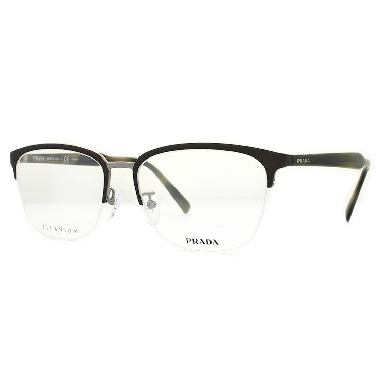 【国内正規品】プラダ 伊達メガネ 眼鏡 PRADA PR57TVD U6C1O1 55サイズ ブロー型 メンズ レディース ラッピング無料