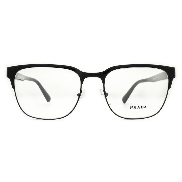 【訳あり】プラダ メガネ 度付き 度なし 伊達メガネ 眼鏡 PRADA PR57UV 1AB1O1 54サイズ ブロー型 メンズ レディース UVカット 紫外線 ラッピング無料 【海外正規品】