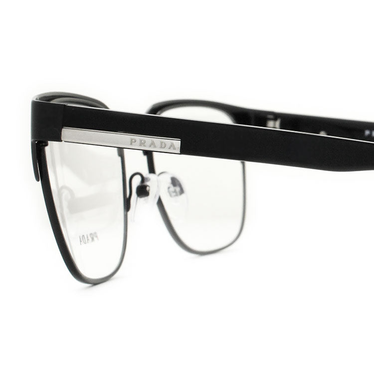【訳あり】プラダ メガネ 度付き 度なし 伊達メガネ 眼鏡 PRADA PR57UV 1AB1O1 54サイズ ブロー型 メンズ レディース UVカット 紫外線 ラッピング無料 【海外正規品】