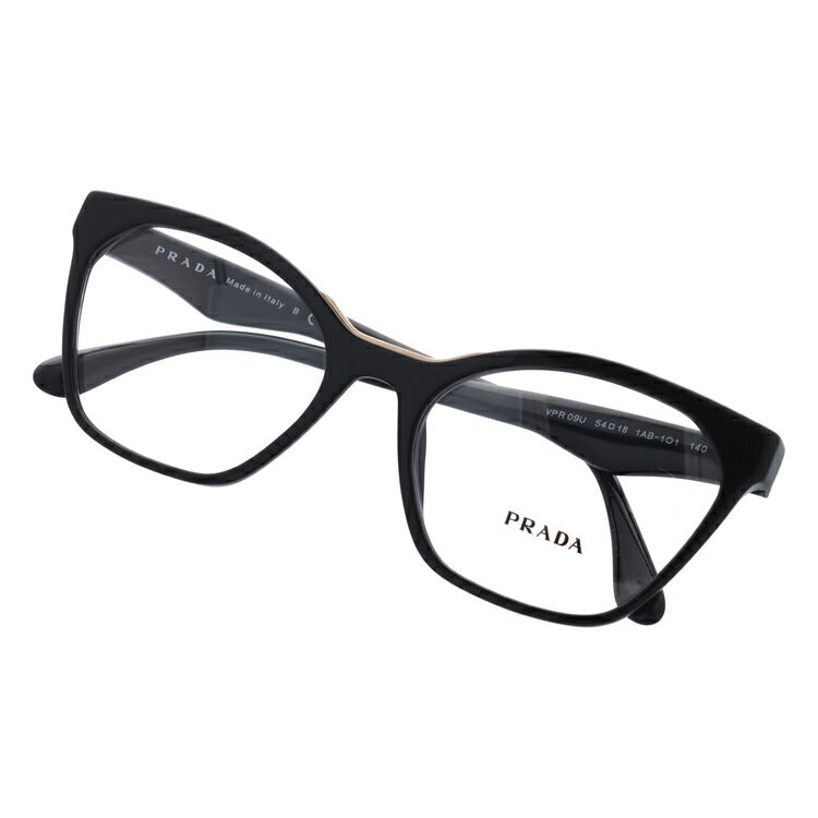 【訳あり・店頭展示品/外箱なし】【国内正規品】プラダ メガネ フレーム 眼鏡 PRADA PR09UV 1AB1O1 54サイズ レギュラーフィット フォックス型 ブランド メンズ レディース アイウェア UVカット ギフト対応 ラッピング無料