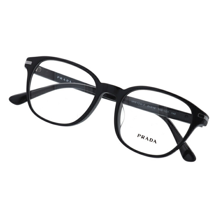 【訳あり・店頭展示品/外箱なし】【国内正規品】プラダ メガネ フレーム 眼鏡 PRADA PR12WVF 1AB1O1 51サイズ アジアンフィット ウェリントン型 ブランド メンズ レディース アイウェア UVカット ギフト対応 ラッピング無料