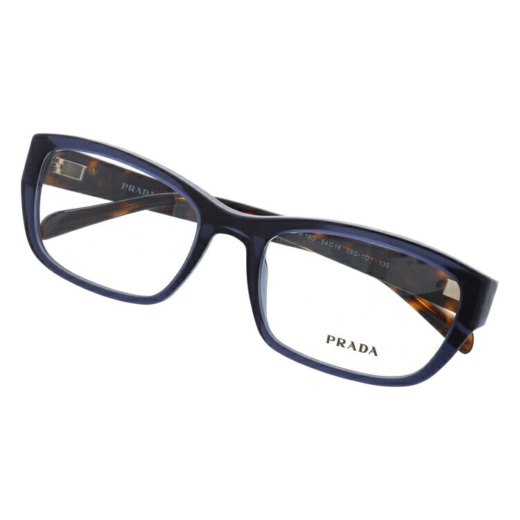 【訳あり・店頭展示品/外箱なし】【国内正規品】プラダ メガネ フレーム 眼鏡 PRADA PR18OV 08Q1O1 54サイズ レギュラーフィット スクエア型 ブランド メンズ レディース アイウェア UVカット ギフト対応 ラッピング無料