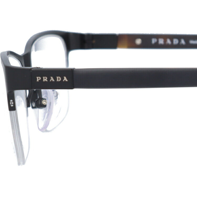 【訳あり・店頭展示品/外箱なし】【国内正規品】プラダ メガネ フレーム 眼鏡 PRADA PR52SV 1BO1O1 55サイズ スクエア型 ブランド メンズ レディース アイウェア UVカット ギフト対応 ラッピング無料