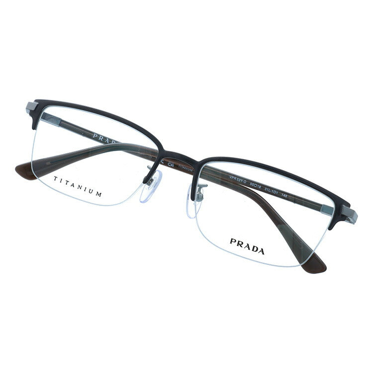 【国内正規品】プラダ メガネフレーム 伊達メガネ PRADA PR 53YVD 01L1O1 55サイズ スクエア ユニセックス メンズ レディース