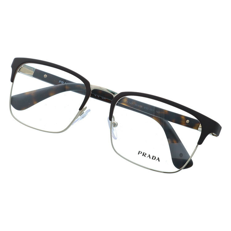 【国内正規品】プラダ メガネフレーム 伊達メガネ PRADA PR 54TV 01U1O1 55サイズ スクエア ユニセックス メンズ レディース