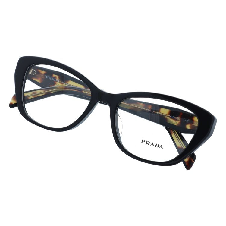 【国内正規品】プラダ メガネフレーム 伊達メガネ アジアンフィット PRADA PR 19WVF 1AB1O1 53サイズ フォックス ユニセックス メンズ レディース