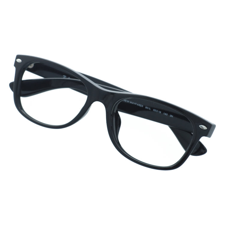 訳あり・フレームのみ レイバン サングラス フルフィット（アジアンフィット） Ray-Ban RB2132F 901L 55サイズ ウェリントン型 クロブチ 黒縁 アウトレット品 ユニセックス メンズ レディース