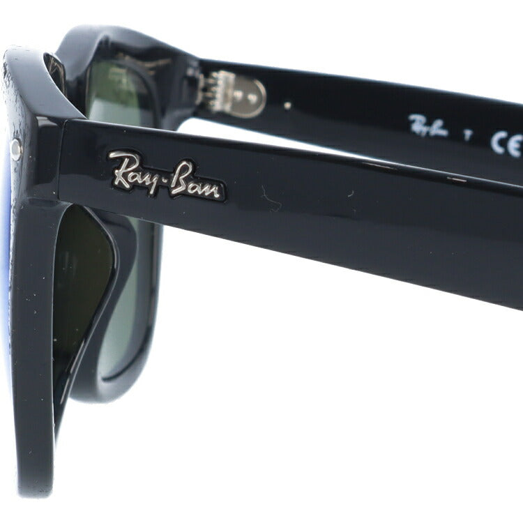 レイバン サングラス RB4260D 601/55 57 アジアンフィット ウェリントン型 ミラー ブルーレンズ 黒縁 黒ぶち メンズ レディース ドライブ 運転 アウトドア ブランドサングラス 紫外線 花粉対策 Ray-Ban