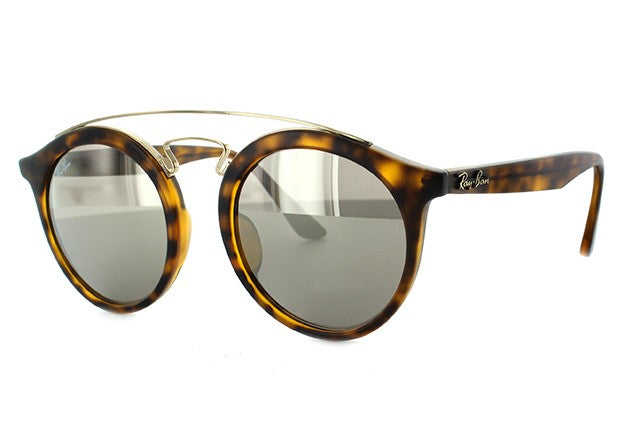【訳あり】レイバン サングラス ギャッツビー1 ミラーレンズ フルフィット（アジアンフィット） Ray-Ban GATSBY 1 RB4256F 60925A 47サイズ ボストン型 ユニセックス メンズ レディース