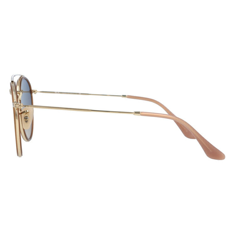 Amazon.co.jp: Ray-Ban Rayban レイバン ROUND DOUBLE BRIDGE ラウンド ダブルブリッジ サングラス  メンズ レディース ミラー フラットレンズ RB3647N 0014O 51 ゴールド : ファッション