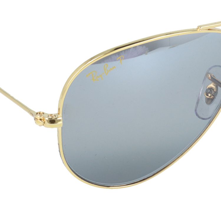 レイバン サングラス アビエーターラージメタル 偏光サングラス ミラーレンズ Ray-Ban AVIATOR LARGE METAL RB3025 9196G3 55サイズ ティアドロップ ユニセックス メンズ レディース