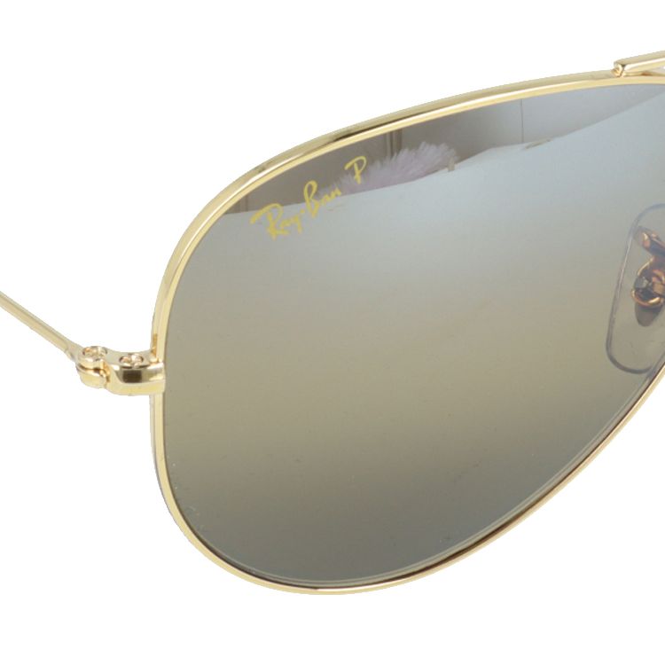 レイバン サングラス アビエーターラージメタル 偏光サングラス ミラーレンズ Ray-Ban AVIATOR LARGE METAL RB3025 9196G5 58サイズ ティアドロップ ユニセックス メンズ レディース