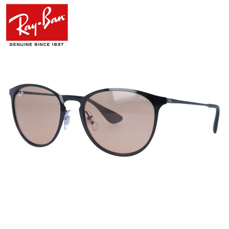 【訳あり】レイバン サングラス エリカメタル 調光サングラス Ray-Ban ERIKA METAL RB3539 002/Q4 54サイズ ボストン ユニセックス メンズ レディース【海外正規品】
