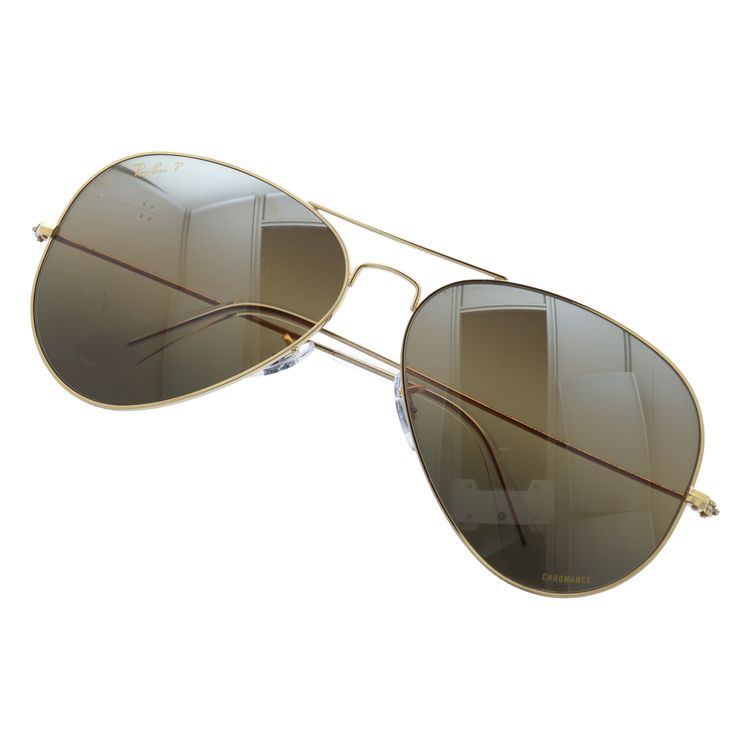 レイバン サングラス アビエーターラージメタル 偏光サングラス ミラーレンズ Ray-Ban AVIATOR LARGE METAL RB3025 9196G5 58サイズ ティアドロップ型 ユニセックス メンズ レディース