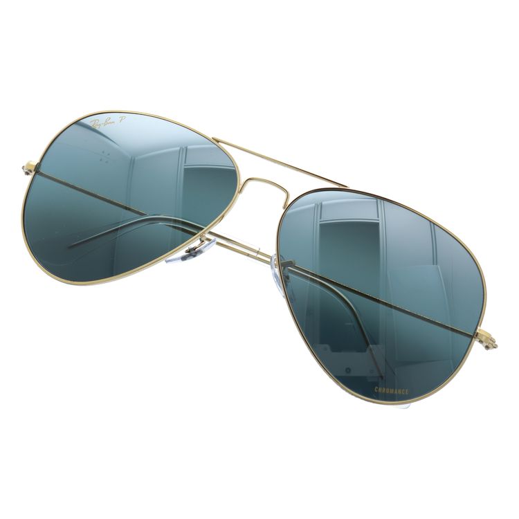 レイバン サングラス アビエーターラージメタル 偏光サングラス ミラーレンズ Ray-Ban AVIATOR LARGE METAL RB3025 9196G6 58サイズ ティアドロップ型 ユニセックス メンズ レディース