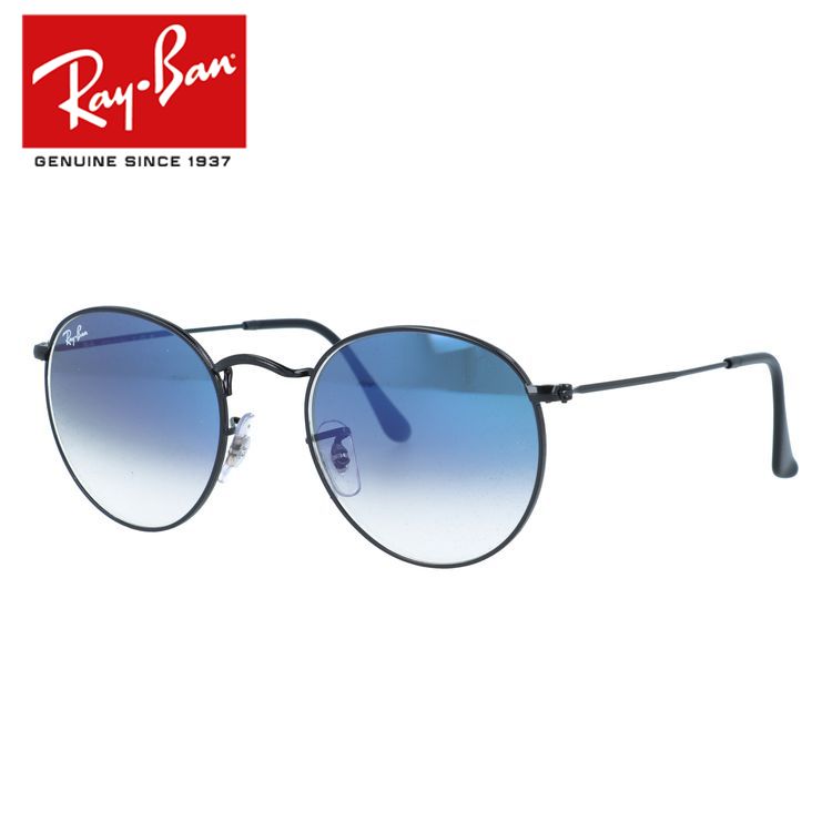 レイバン サングラス ラウンドメタル ミラーレンズ Ray-Ban ROUND METAL RB3447 002/3F 50サイズ ラウンド型 グラデーションレンズ ユニセックス メンズ レディース【海外正規品】