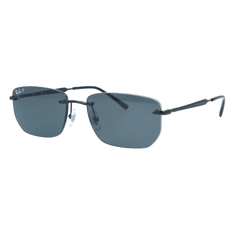 レイバン 偏光サングラス Ray-Ban RB3768 002/81 56サイズ スクエア型 反射をカットし眩しさを軽減 ポラライズド リムレス ツーポイント ユニセックス メンズ レディース