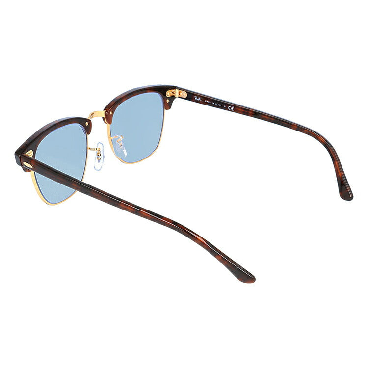 【選べる15色 ライトカラーレンズ】レイバン ライトカラー サングラス Ray-Ban RB3016 W0366 49・51 レギュラーフィット CLUBMASTER クラブマスター ブロー型 メンズ レディース アウトドア 運転 ドライブ レジャー UVカット 伊達 メガネ 眼鏡