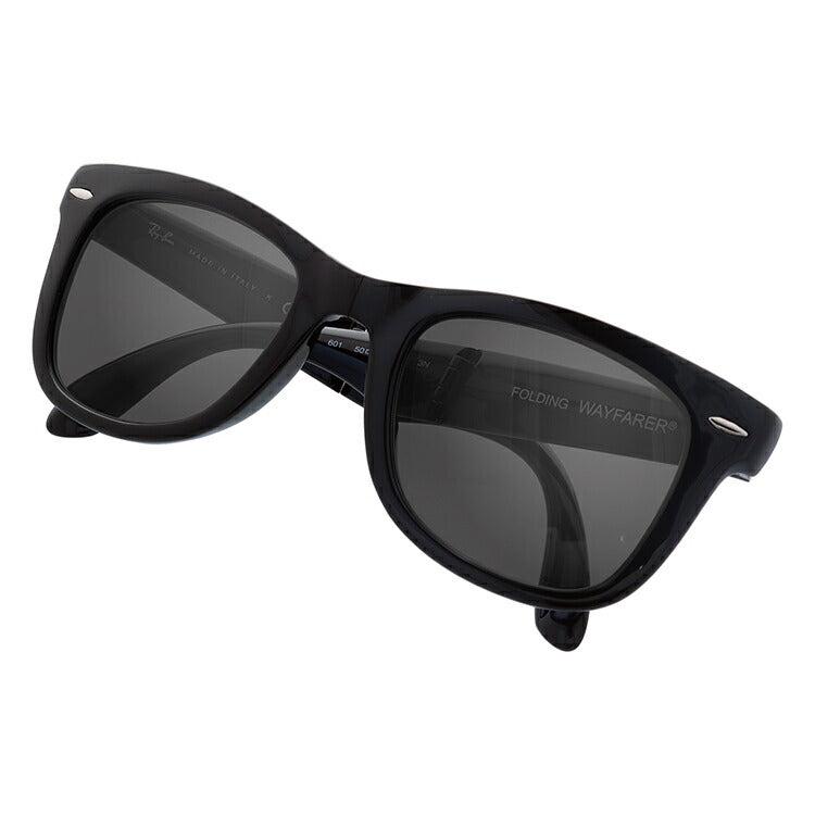 【選べる7色 偏光レンズ】レイバン サングラス Ray-Ban 偏光レンズセット RB4105 601 50・RB4105 601 54 レギュラーフィット WAYFARER FOLDING ウェイファーラー フォールディング ウェリントン型 メンズ レディース RAYBAN ブランドサングラス メガネ 眼鏡