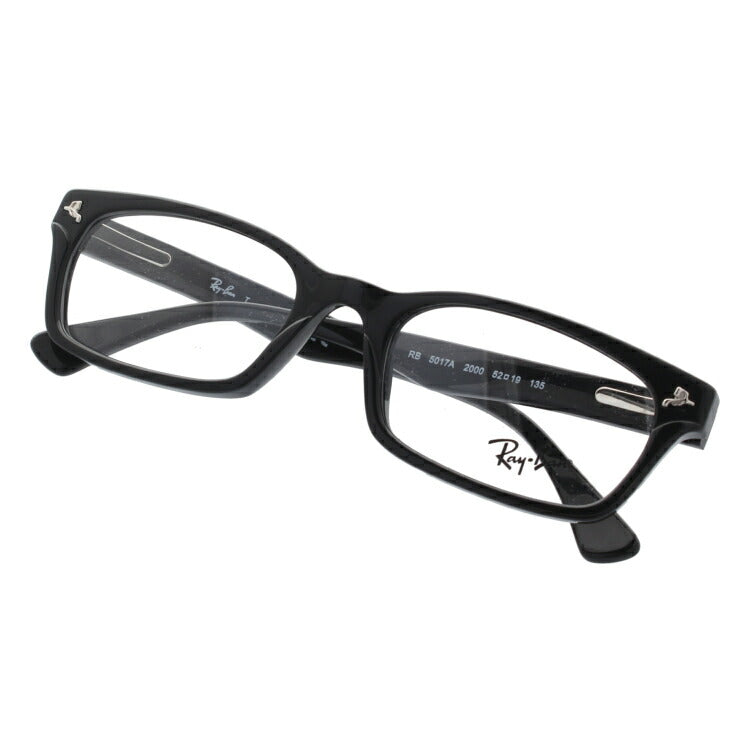 【訳あり・店頭展示品】レイバン メガネフレーム 【スクエア型】 おしゃれ老眼鏡 PC眼鏡 スマホめがね 伊達メガネ リーディンググラス 眼精疲労 Ray-Ban 眼鏡 RX5017A 2000 52 （RB5017A） ブラック/クリア アジアンフィット プレゼント