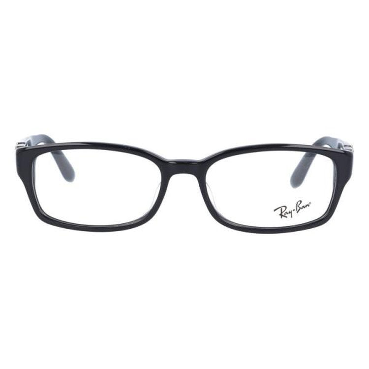 【訳あり・店頭展示品/外箱なし】 レイバン メガネフレーム 伊達メガネ アジアンフィット Ray-Ban RX5198 2000 53サイズ スクエア型 ローブリッジフィット アウトレット品 ユニセックス メンズ レディース