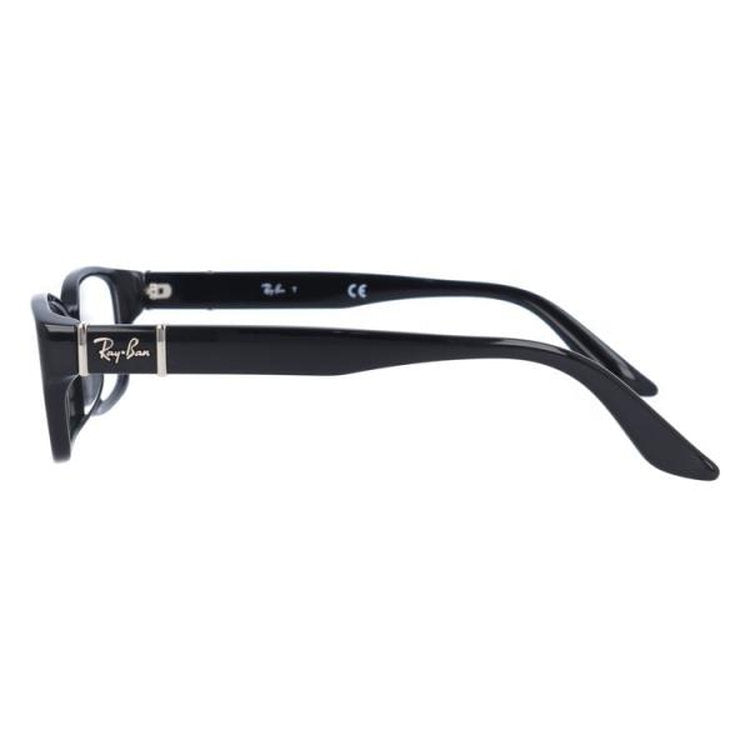【訳あり・店頭展示品/外箱なし】 レイバン メガネフレーム 伊達メガネ アジアンフィット Ray-Ban RX5198 2000 53サイズ スクエア型 ローブリッジフィット アウトレット品 ユニセックス メンズ レディース