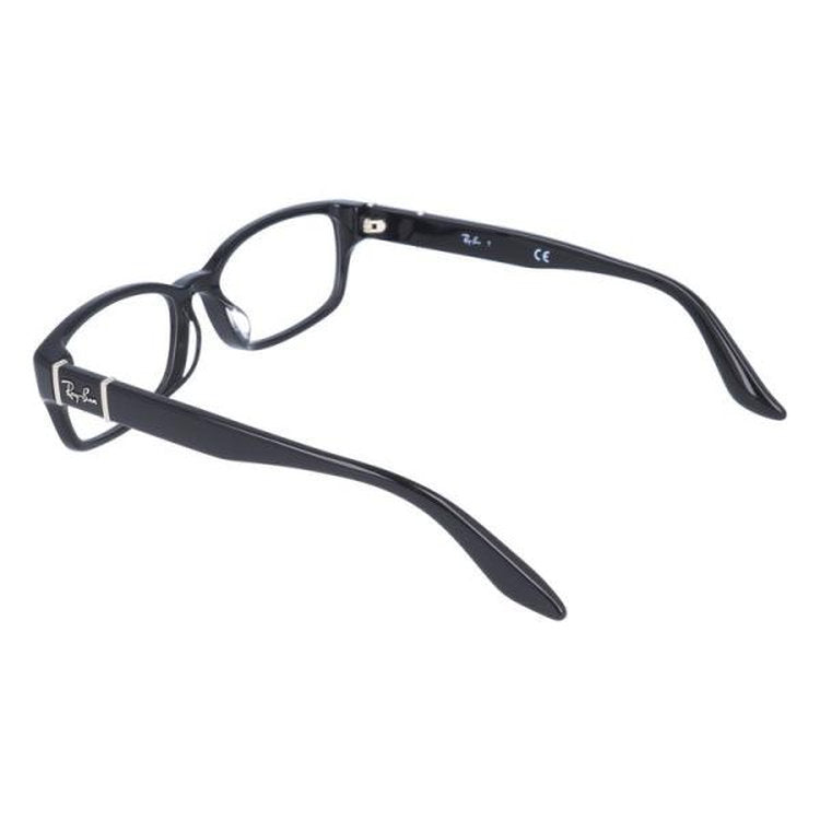 【訳あり・店頭展示品/外箱なし】 レイバン メガネフレーム 伊達メガネ アジアンフィット Ray-Ban RX5198 2000 53サイズ スクエア型 ローブリッジフィット アウトレット品 ユニセックス メンズ レディース