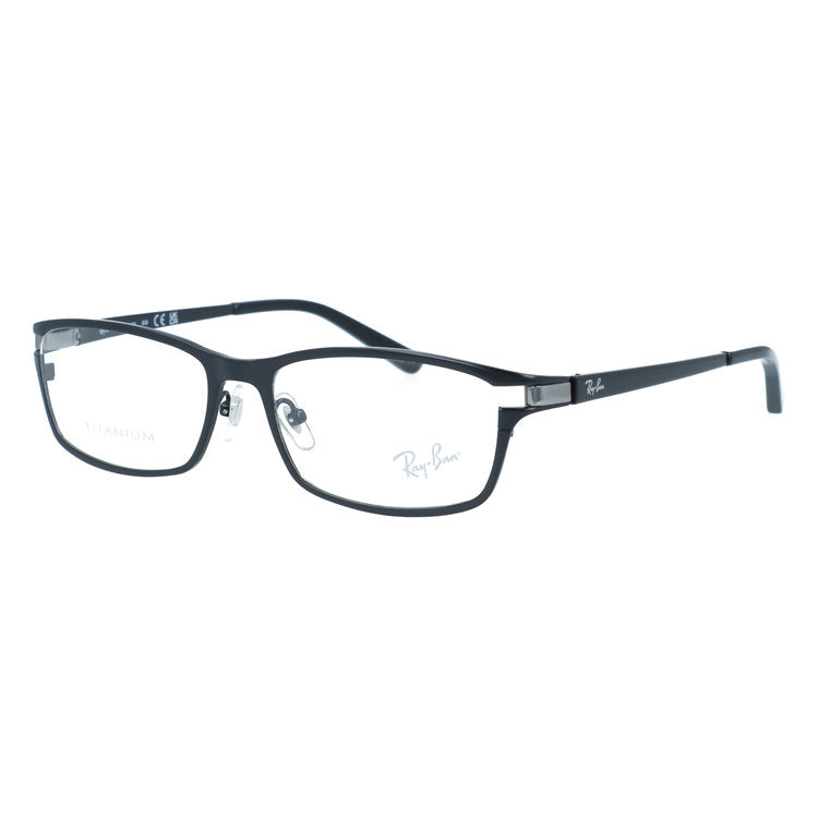 【訳あり・店頭展示品/外箱なし】 レイバン メガネフレーム 伊達メガネ Ray-Ban RX8727D 1074 54サイズ スクエア型 アウトレット品 ユニセックス メンズ レディース | 黒縁 クロブチ
