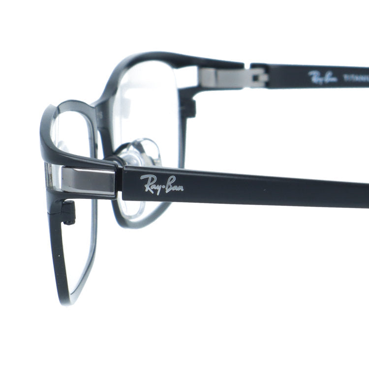 【訳あり・店頭展示品/外箱なし】 レイバン メガネフレーム 伊達メガネ Ray-Ban RX8727D 1074 54サイズ スクエア型 アウトレット品 ユニセックス メンズ レディース | 黒縁 クロブチ