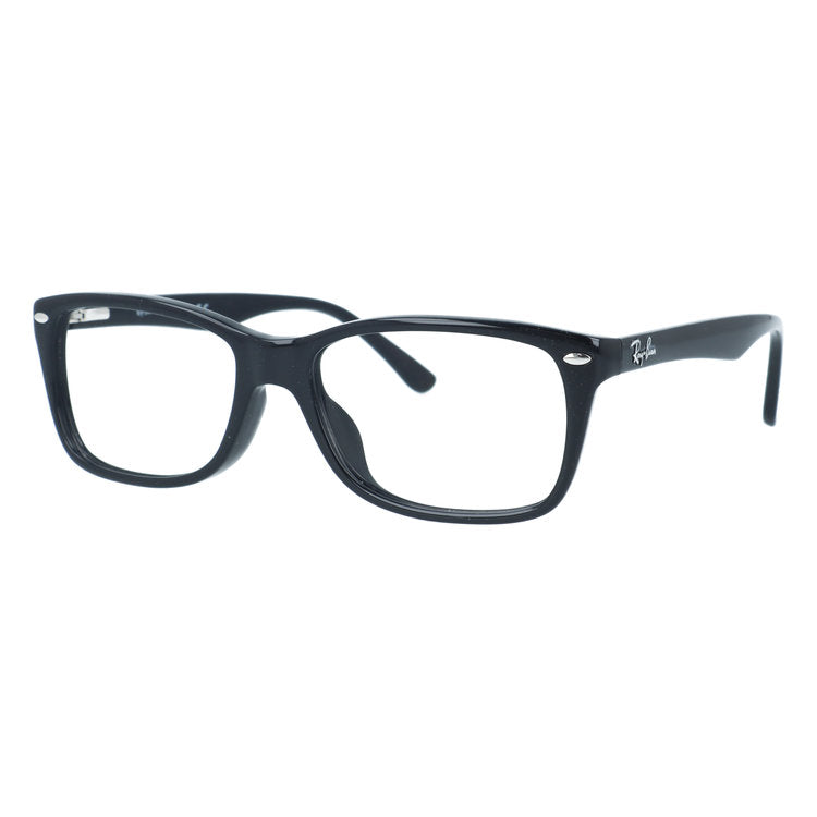 訳あり・フレームのみ レイバン メガネフレーム フルフィット（アジアンフィット） Ray-Ban RX5228F 2000 53サイズ スクエア型 クロブチ 黒縁 アウトレット品 ユニセックス メンズ レディース
