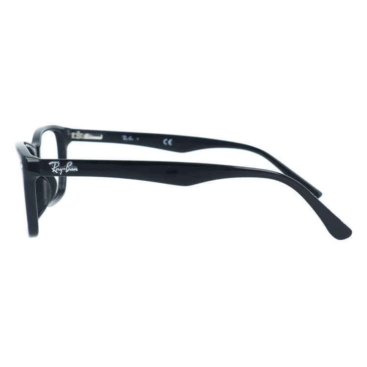 訳あり・フレームのみ レイバン メガネフレーム フルフィット（アジアンフィット） Ray-Ban RX5228F 2000 53サイズ スクエア型 クロブチ 黒縁 アウトレット品 ユニセックス メンズ レディース