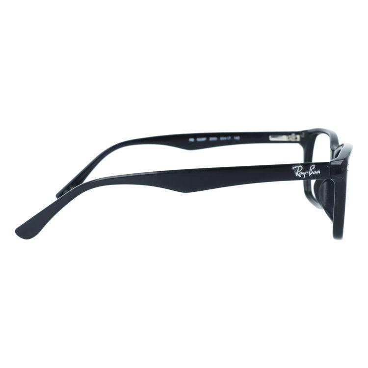 訳あり・フレームのみ レイバン メガネフレーム フルフィット（アジアンフィット） Ray-Ban RX5228F 2000 53サイズ スクエア型 クロブチ 黒縁 アウトレット品 ユニセックス メンズ レディース