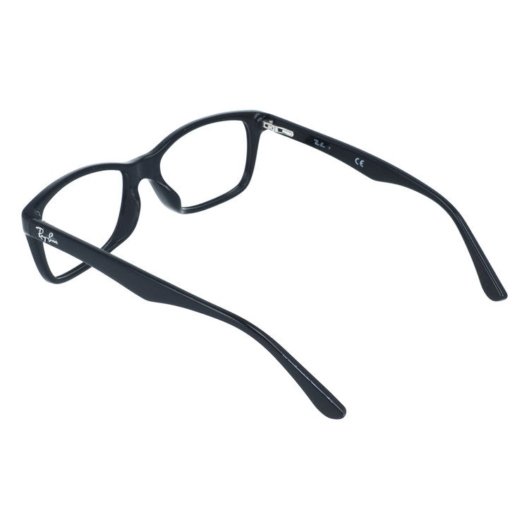訳あり・フレームのみ レイバン メガネフレーム フルフィット（アジアンフィット） Ray-Ban RX5228F 2000 53サイズ スクエア型 クロブチ 黒縁 アウトレット品 ユニセックス メンズ レディース