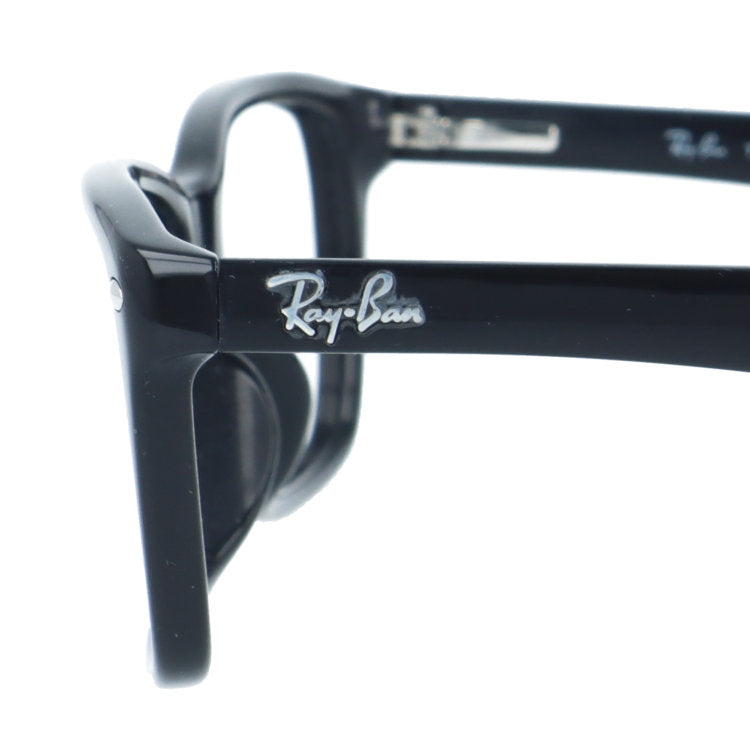 訳あり・フレームのみ レイバン メガネフレーム フルフィット（アジアンフィット） Ray-Ban RX5228F 2000 53サイズ スクエア型 クロブチ 黒縁 アウトレット品 ユニセックス メンズ レディース